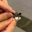 1pcs Natural Moonstone Obsidian Rings Beads Minimalist Fidget Ring Cute Black White Cat Ring Women Men Party Accessories Jewelry