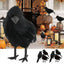 Simulation Black Crow Raven Bird Repellent Pest Control Halloween Artificial Crow Raven Prop Horror Scary Garden Decorations