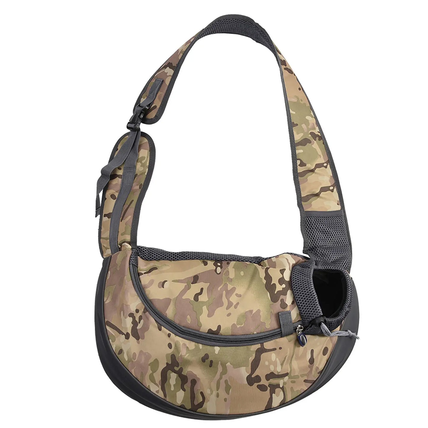 Dog Cat Sling Carrier Breathable Crossbody Puppy Carrying Purse Bag Thick Padded Adjustable Shoulder Strap Sling Bag Carrier For
