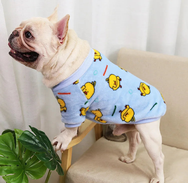Warm Dog Clothes Hoodies for Small Dogs Cute French Bulldog Clothing Fashion Winter Puppy Supplies Cat Jumper Chihuahua Costume