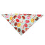 Cartoon Food Print Triangle Dog Collar Bandana Polyester Fade Resistant Pet Accessories Neck Scarf Small Dog Pet Supplies New