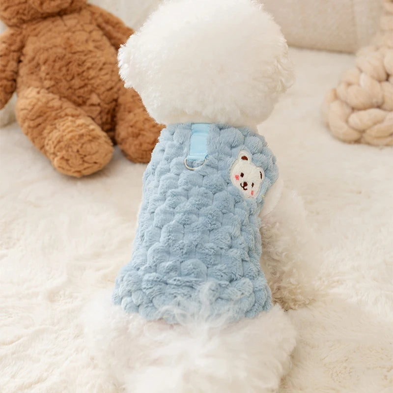 Fleece Dog Clothes Dog Winter Vest Puppy Sweatshirt Chihuahua Bichon Pug French Bulldog Costume Pet Warm Coat Small Dog Hoodie