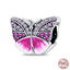 Fit Pandora 925 Original Bracelet 925 Silver Plate Flower Bird Series Charms Beads For Women Fashion DIY Jewelry Gifts Making