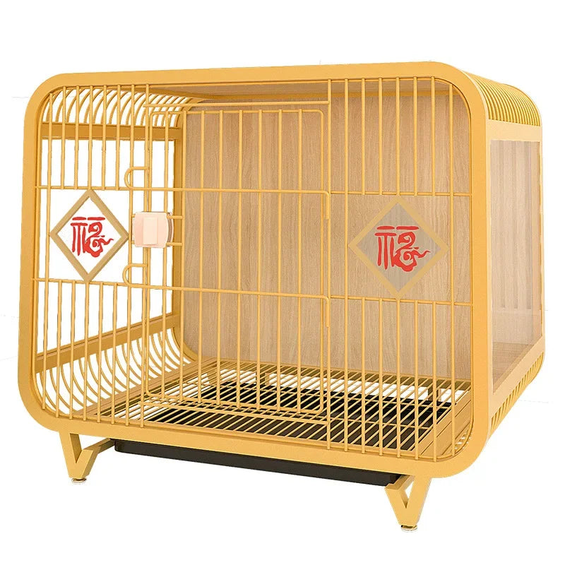 Boutique high-end indoor furniture dog villa, light luxury lucky dog cage for small and medium-sized Shiba Inu Bianmu