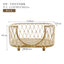 Japanese ins natural rattan dog cat pet bed teddy kennel princess bed summer removable cage