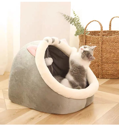 Washable pet lounger cushions, cat mat beds, warm and soft baskets, cozy warm cat kennels, house tents, small pet dogs, winter