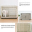 Alice Resin Dog Cage with Toilet Dog Fence Cat Cage Household Dog Cage Medium Size Indoor  Large