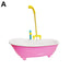 Parrot Automatic IntelligentBath Bird Shower Bathtub Supplies Blue Cute Plastic Cage AccessoriesHousehold Accessory Bird Bath
