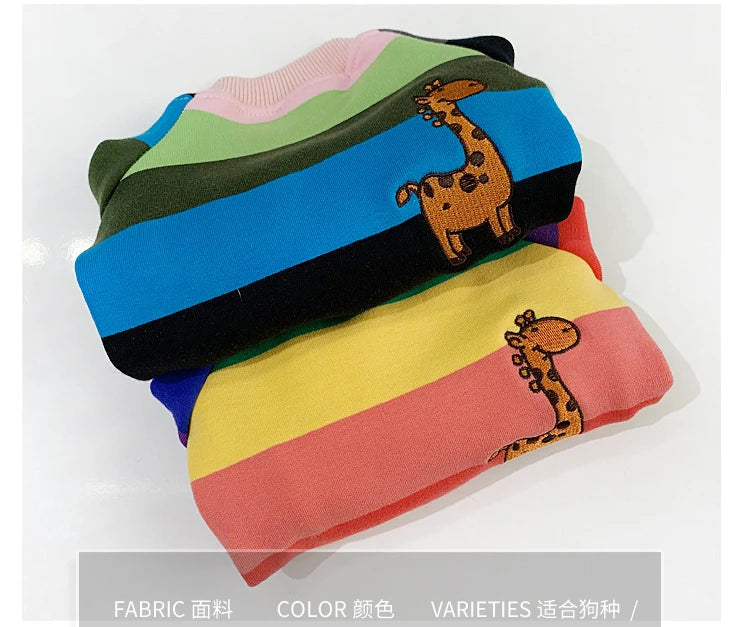 Parent-child Wear Pet Clothes  Puppy Clothes  Dog Costume  Dog Clothes for Small Dogs Printing Autumn and Winter