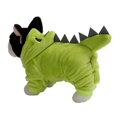 Winter Jacket For Dog Small Dog Coat Dinosaur Dogs Costume Christmas Outfit For Pet Medium Dogs Clothes Chihuahua Puppy Sweater