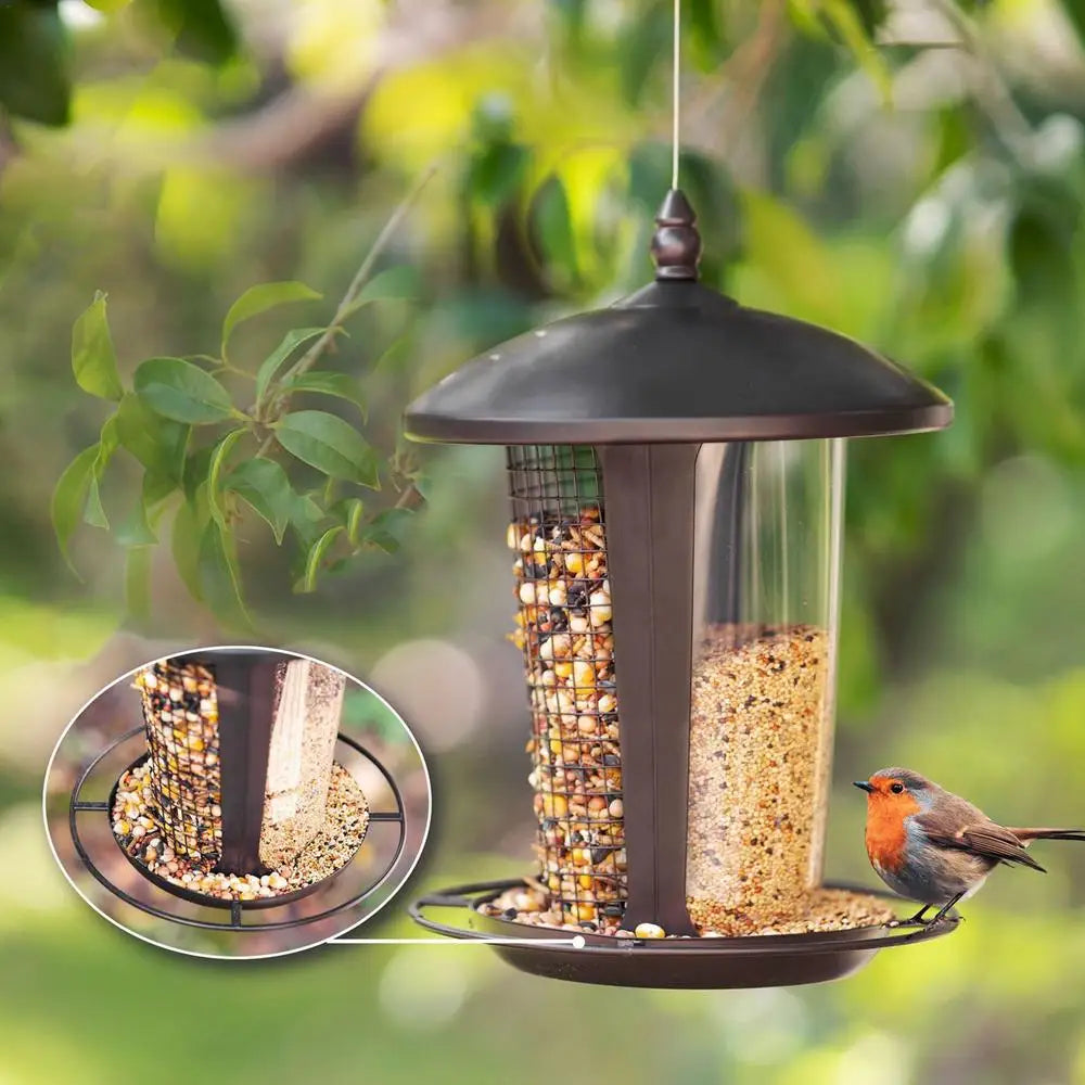 Wild Bird Feeders Cardinals Feeders Squirrel Proof Heavy Duty Large Capacity Weather And Water Resistant Includes Chains & Hook