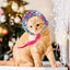 Cat Summer Hat Summer Pet Visor Adjustable Dog Travel Sport Hats Breathable Sun Protection Hat Floral Dog Baseball Hat For Cats