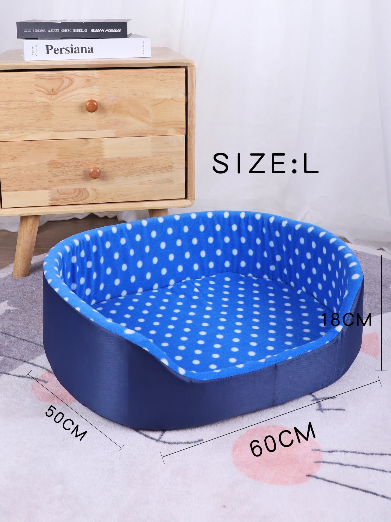 Cats Bed Dot Sponge Pad Dog Accessories Houses and Habitats Pet House Puppy Goods All Supplies Cushions Things Beds Basket Mat