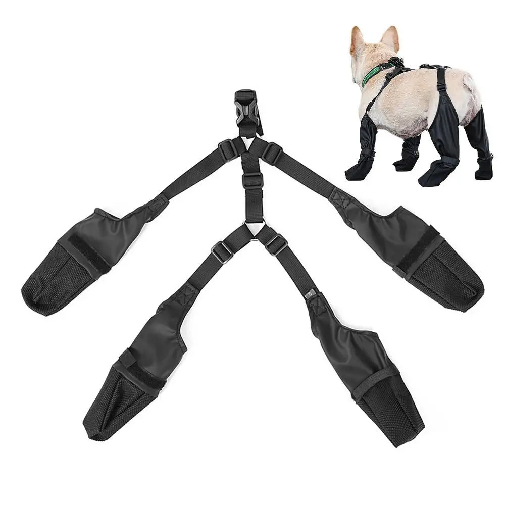 Dog Shoes Waterproof Adjustable Dog Boots Waterproof Breathable Pet Shoes Pets Paws Protector Outdoor Walking Soft Shoes