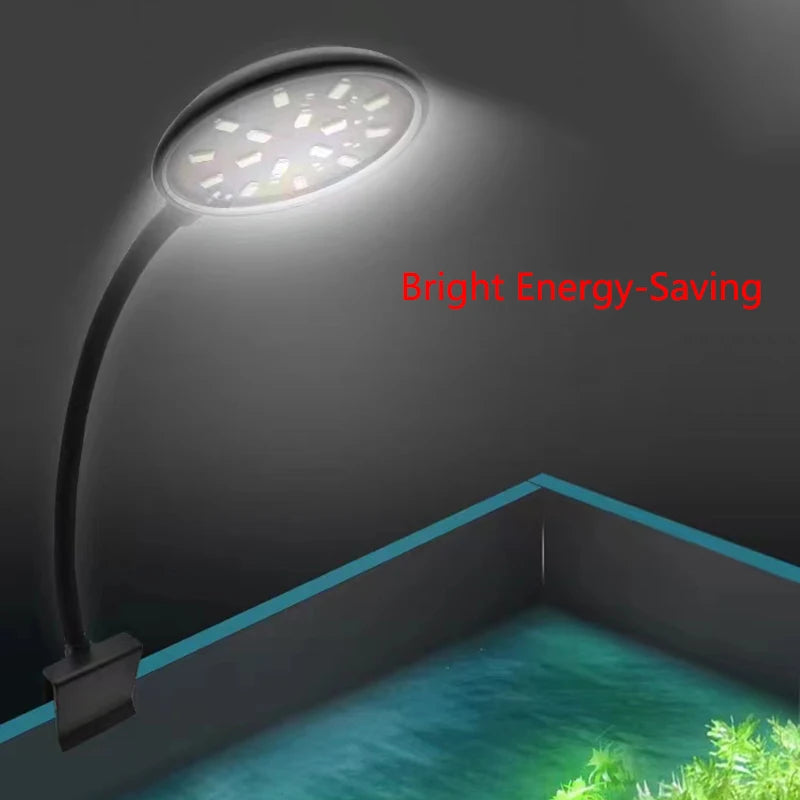7W Aquarium Light LED Waterproof Fish Tank Lighting Underwater Fish Lamp Aquariums Decor Plant Lamp Mini fish tank light