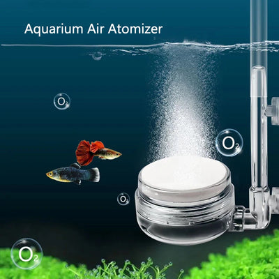 1Pcs Air Pump Sand Stone Aquarium Oxygen Pump Fresh Air Stone Nano Bubble Bar Aquarium Fish Tank Aerator Pump with Suction Cup