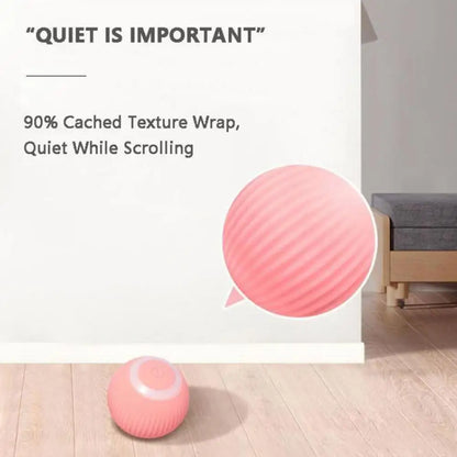 USB Charging Pet Toys Pet Ball Intelligent Avoidance Auto Moving Cat Ball Toy Automatic Rolling Robotic Cat  Kitten Moving Toy