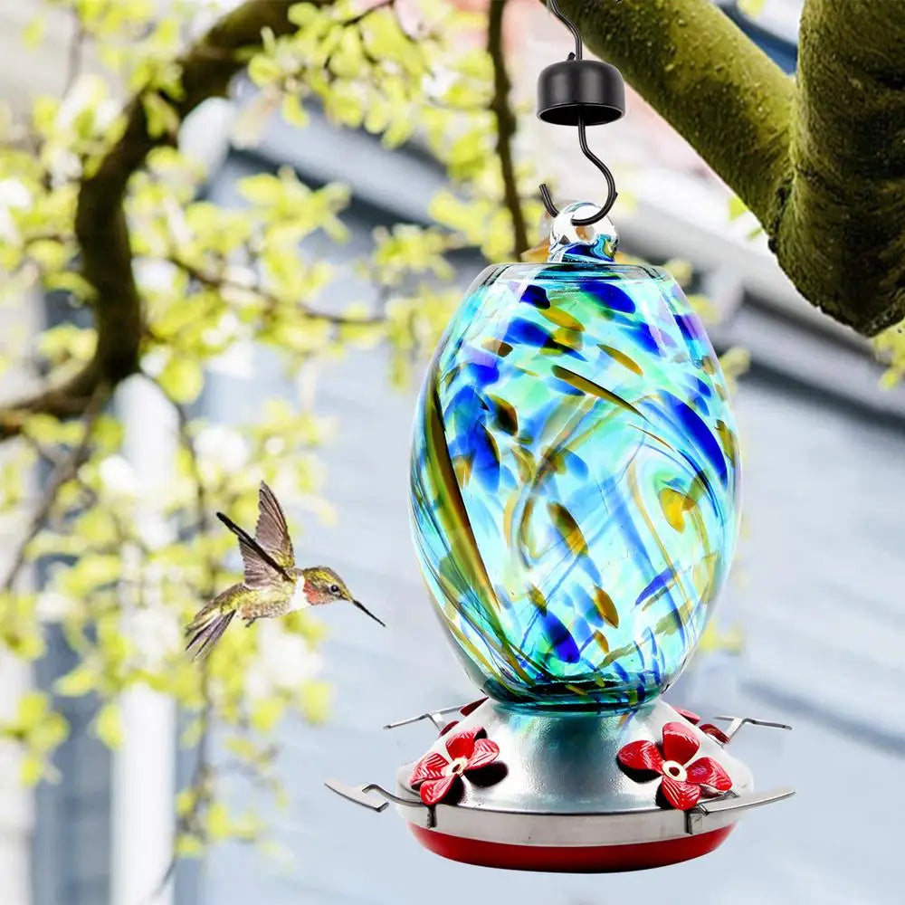 Hummingbird Water Feeder Backyard Bird Feeder For Tree With 4 Feeder Ports Garden Bird Feeder Hummingbird Feeder Wild Bird