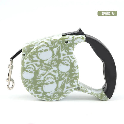 5m Durable Dog Leash Automatic Retractable Nylon Dog Lead Extending Puppy Walking Leads for Small Dog Chihuahua Pug Pet Supplies