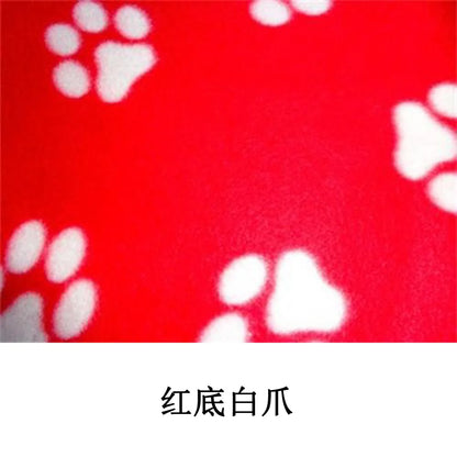 Pet Blanket Super Soft Dog Blanket with Cute Paw Print Warm Puppy Blanket Mat Bed Cover for Large Dogs Kitten Cat Small Animals
