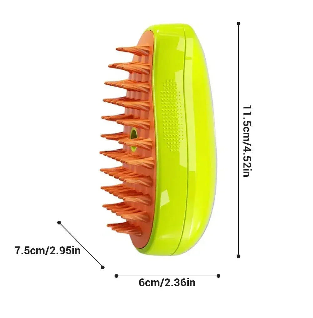Dog Cat Steamy Brush Steam Brush Electric Sprayer for Massage Pet Grooming Tool Shedding 3 in 1 Electric Sprays Massage Combs