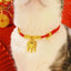 Pet Collar Necklace Year Of The Snake Pet Necklace Happiness Gold Blessing Lock Or Rattle Charm Necklace Adjustable Pet Neck Dec