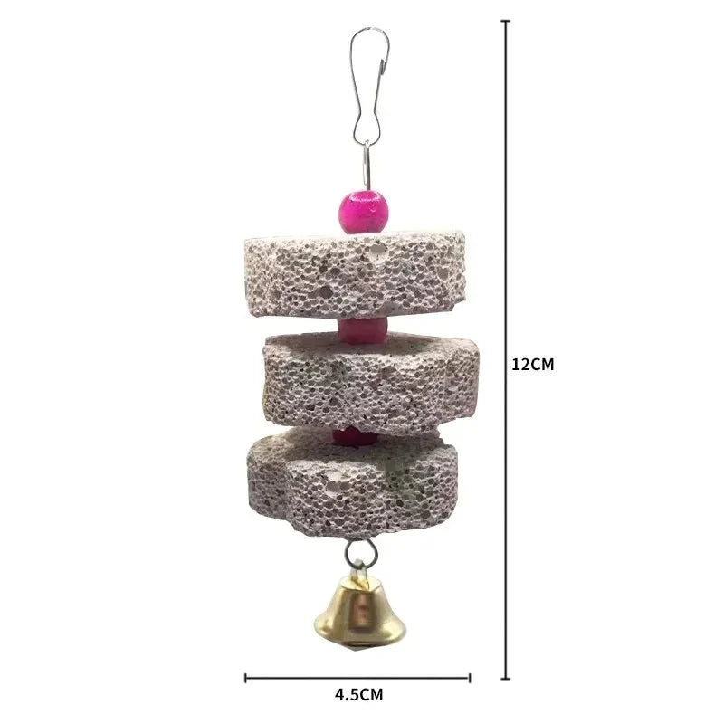 Parrot Molar String, Volcanic Rock Molar Stone, Hamster, Chinchillas, Birds Mineral Supplement, Pet Products
