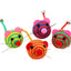 1Pc Pet Cat Toy Lovely Stripe Nylon Rope Round Ball Mouse Toy with Bell Pet Cat Chew Toy Interactive Mouse Ball Pet Products