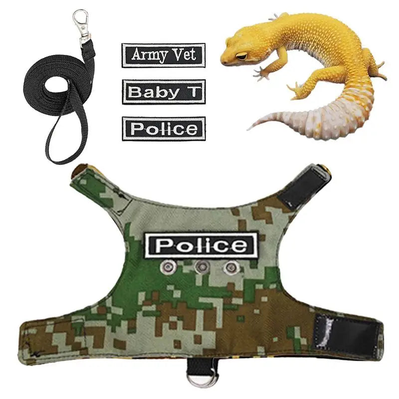 Bearded Dragon Leashes Escape Proof Adjustable Lizard Reptiles Harness Bearded Dragon Harness Leashes Adjustable Lizard Ropes