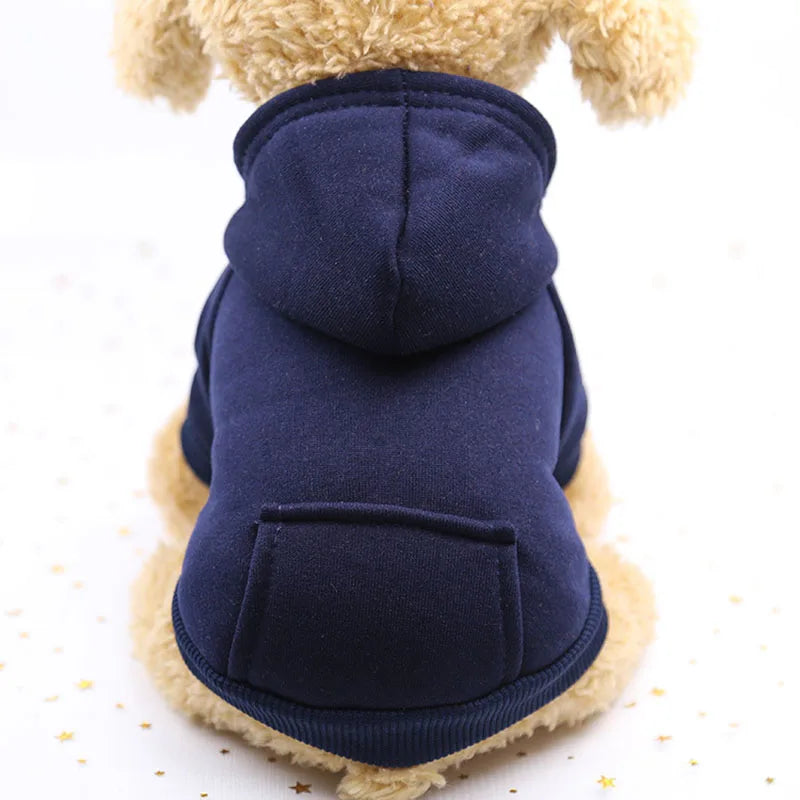 Winter Pet Doggy Clothing Leisure Small Dogs Hoodies Coat for Puppy Soft Warm Cat Dog Sweater Sweatshirt Teddy Chihuahua Clothes