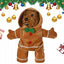 Cute Gingerbread Man Pet Costume Christmas Atmosphere Creative Puppy Hoodie Soft And Comfortable Cotton Kitten Clothes 30cm