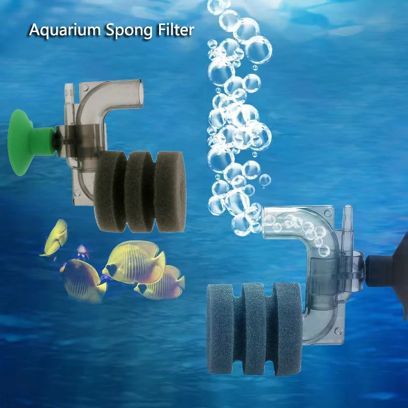 Aquarium Spong Filter Fish Tank Shrimp Pond Air Pump Biochemical Sponge Filter Bio Sponges Filters Miniature Filtro Aquario Hot