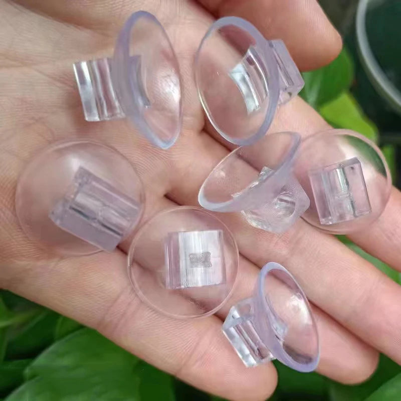 10Pcs Black Aquarium Suction Cup Air Tube Holder Sucker for Fish Tank Pump Oxygen Air Tube Fixing Clip Accessories For Aquarium