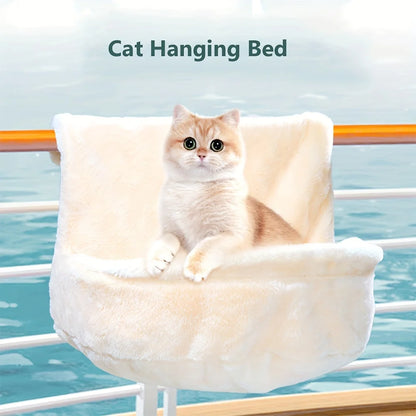 Pet Hanging Cat Bed Removable Cat Hammock Pet Bed for Radiator Cradle Hammock Durable Metal Frame Bed Cat Accessories Up to 30kg
