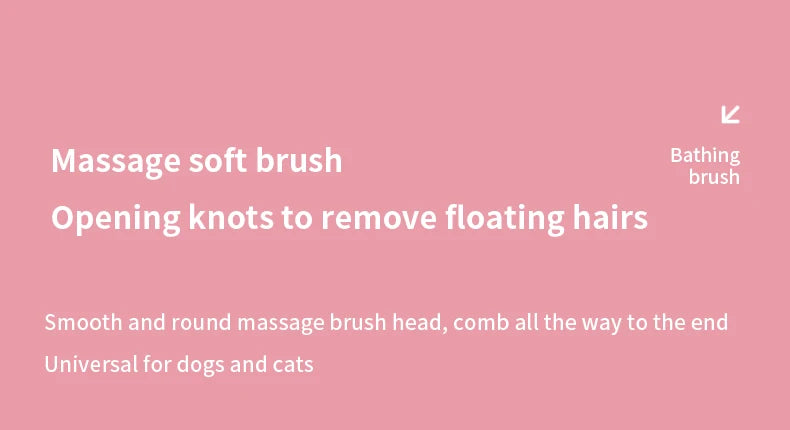 Colored Pet Steam Beauty Comb Cleanable Floating Hair Remove Tangled Hair No Need To Take A Shower Universal For Cat And Dog