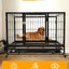 Heavy Duty Dog Pet Cage With Removable Wheels