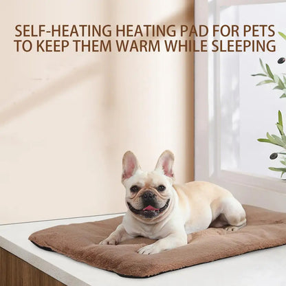 Self Warming Cat Bed Soft Warm Heated Dog Mat Thermal Blanket Non-slip Self-Heating Cat And Dog Bed Mat Pet Heating Pad For