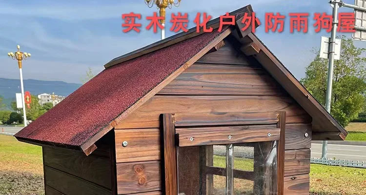 Rural Kennel Outdoor Kennel Rainproof Waterproof Rural Outdoor Kennel Courtyard Pet Small House Villa Four Seasons Pass