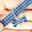 Bling Rhinestones Pet Collar, Adjustable Crystal Diamond Bone Pendant Wedding Collar Cat Dog Small Pet Elastic Necklace Jewelry