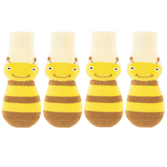 Premium Anti-Slip Dog Socks 4pcs Indoor Dog Socks Prevents Licking Slipping Great for Dog Paw Protection for Medium Large Dogs