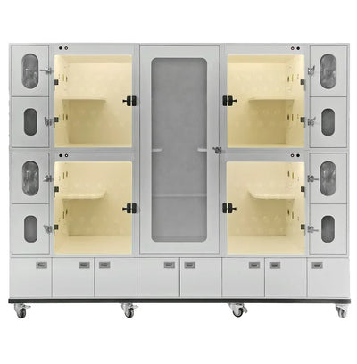 Luxury 4-Layer Large XXL Cat Kennel Cage Stainless Steel Pet Supplies for Adult Dogs Stationary Animal Cages