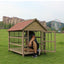 Outdoor Waterproof Solid Wood Stainless Steel Anti-corrosion Kennel Rainproof Large Dog House Golden Retriever Kennel Small Hous