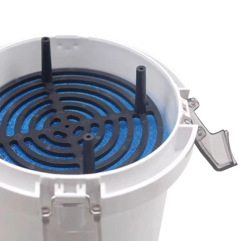 External Aquarium Filter Quiet External Canister with Sponge Bucket No Pump Suitable for Sea/Fresh water Fish Tanks Filtration