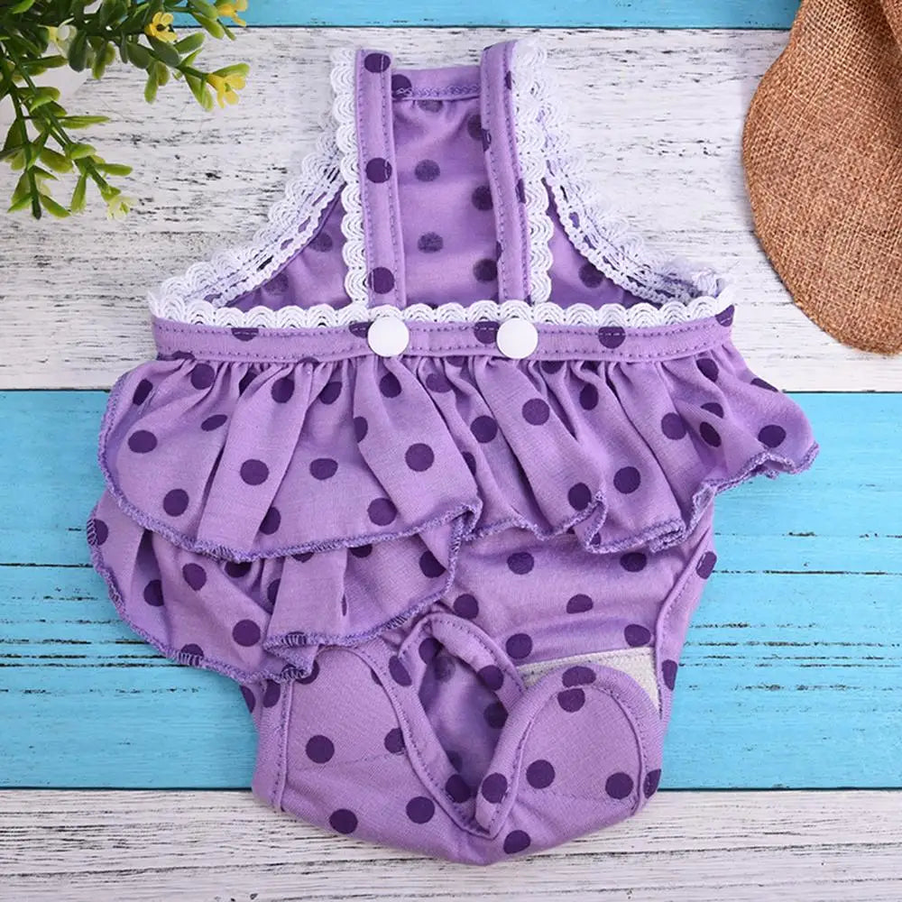 Pet Underwear Shorts Reusable Dog Diapers AntiHarassment Strap Physiological Pants Washable Female Sanitary Underwear 30E