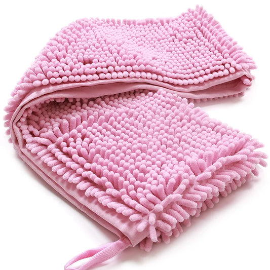 Pet Dog Towel, Super Absorbent Microfiber Towel with Hand Pockets, Quick Dry Shammy Towel Dog Bathing Supplies, Machine Washable
