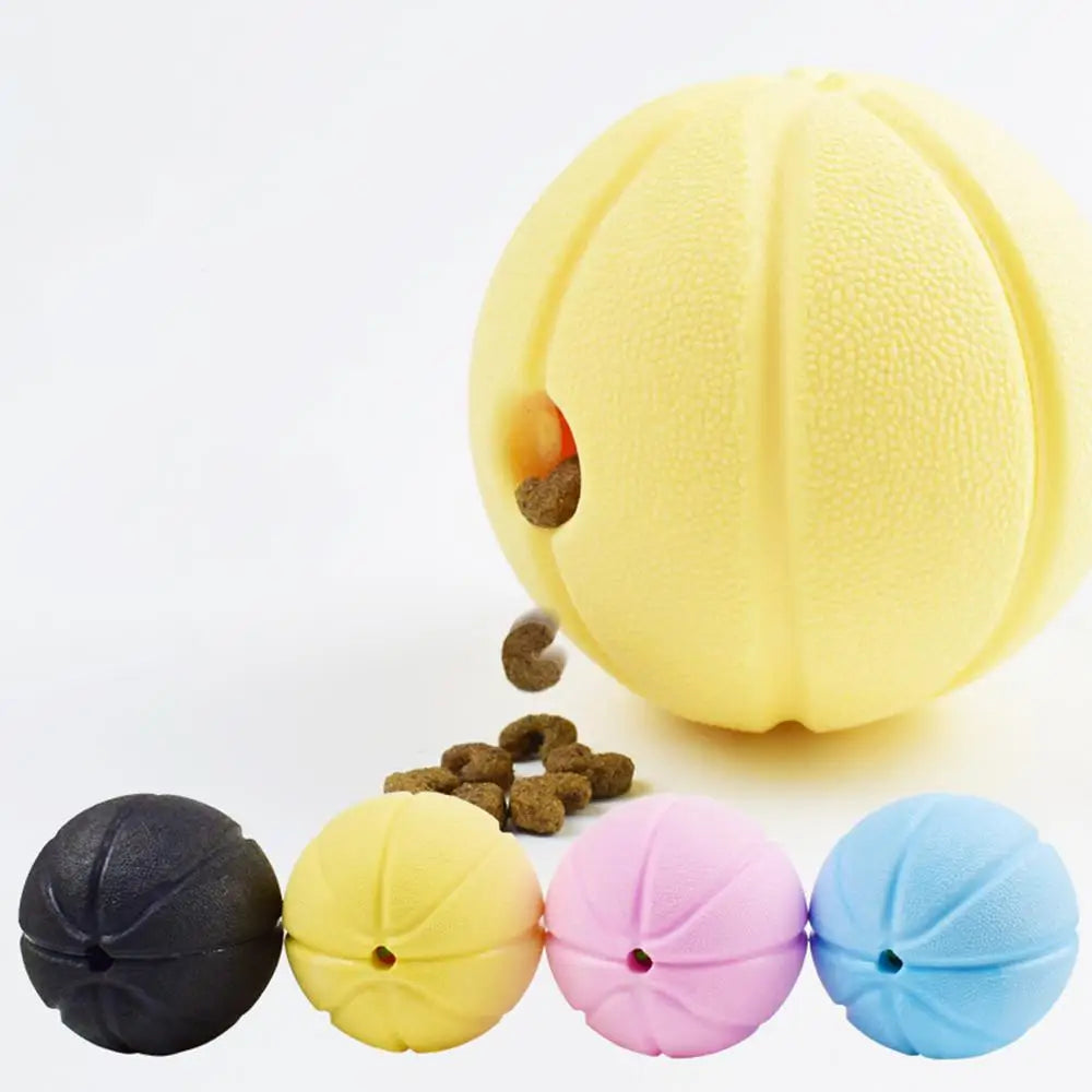 Pet Toys Dog Chew Toys Tooth Cleaning Treat Squeaky Ball Extra-tough Interactive Ball Puppy Food Leaking Pet Sound Ball Toy