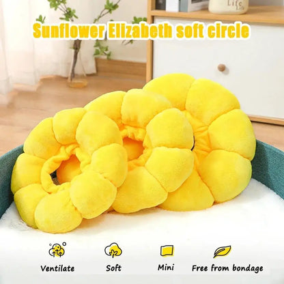 3 Sizes Adjustable Sunflower Elizabeth For Pet Cat Anti-bite Recovery Collar For Dog Cat Sterilization Anti Lick Head K1F9