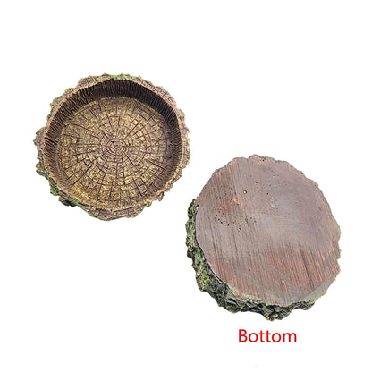 Pet Reptile Feeder Bowl Resin Aquarium Basin Food Water Pot Reptile Turtle Tortoise Scorpion Lizard Crabs Supplies Dropshipping