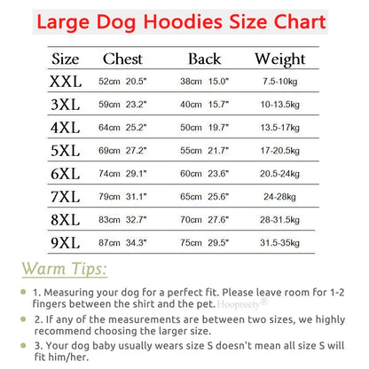 Autumn Winter Dog Clothes Adidog Dog Hoodies for Medium Large & Extra Large Dogs, Pet Fleece Lined Sweatshirt Coat Sport Apparel