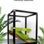 Reptile Detachable Habitat Tank Terrarium Transparent Aluminium Air Screen Cage Front Opening Door Full View Lizard Chameleon
